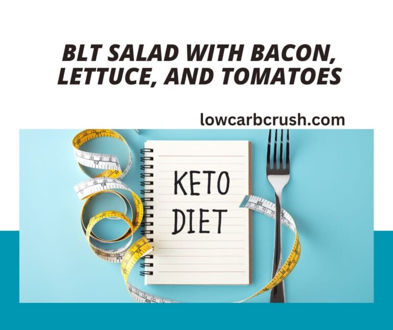 BLT salad with bacon, lettuce, and tomatoes