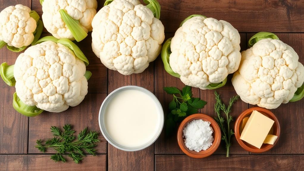 cauliflower mash ingredients needed