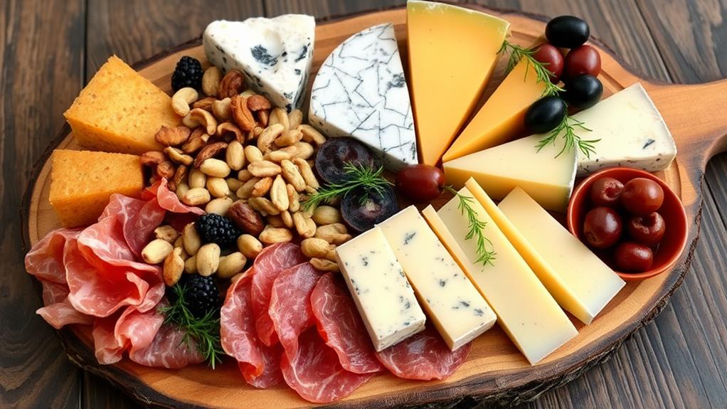 cheese charcuterie low carb platter