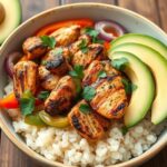 chicken fajita bowl low carb