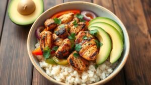 chicken fajita bowl low carb