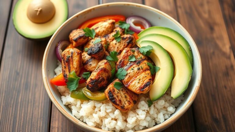 chicken fajita bowl low carb