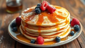 cream cheese infused low carb pancakes