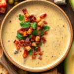 creamy cheesy keto friendly cheeseburger soup