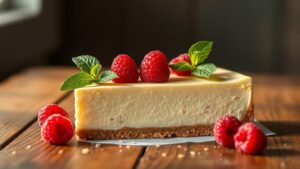 creamy delicious low carb cheesecake