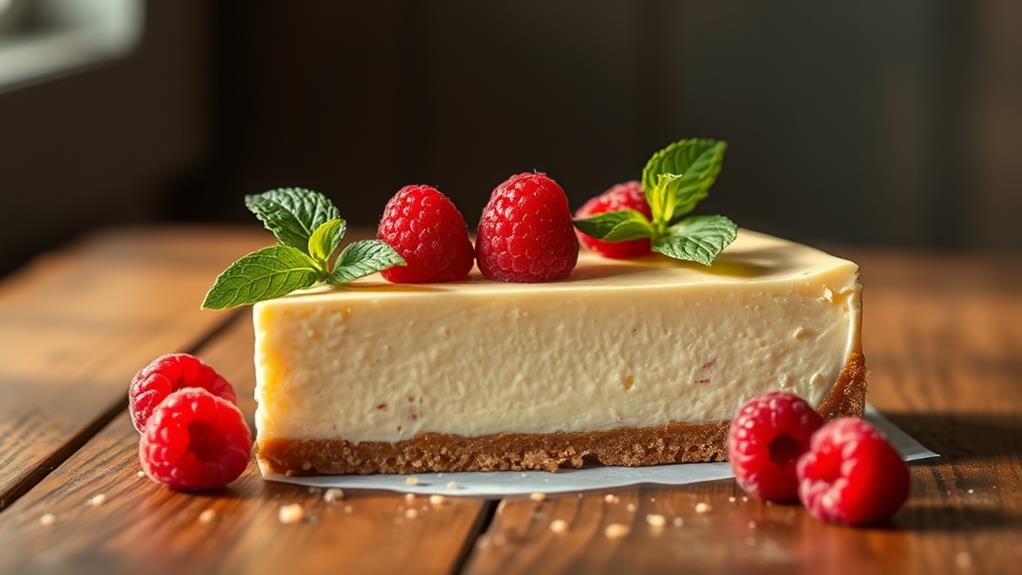 creamy delicious low carb cheesecake