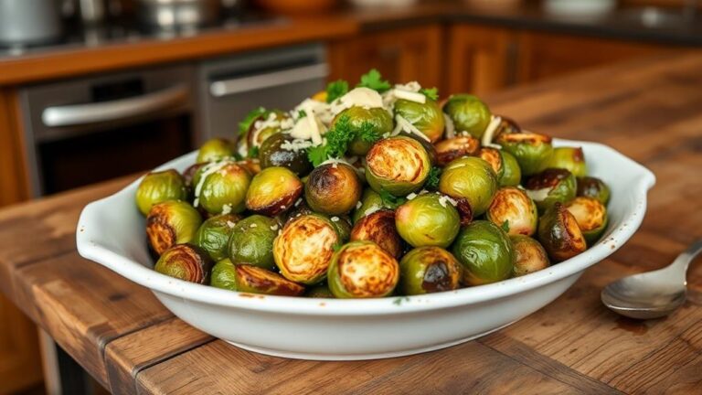 garlic parmesan brussels sprouts low carb