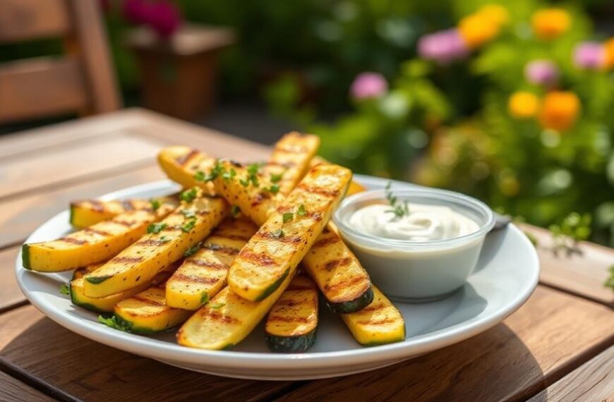 grilled healthy zucchini snack