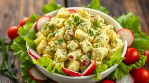 healthy creamy protein rich meal idea