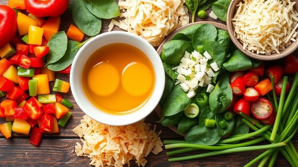 ingredients for egg based muffin recipe