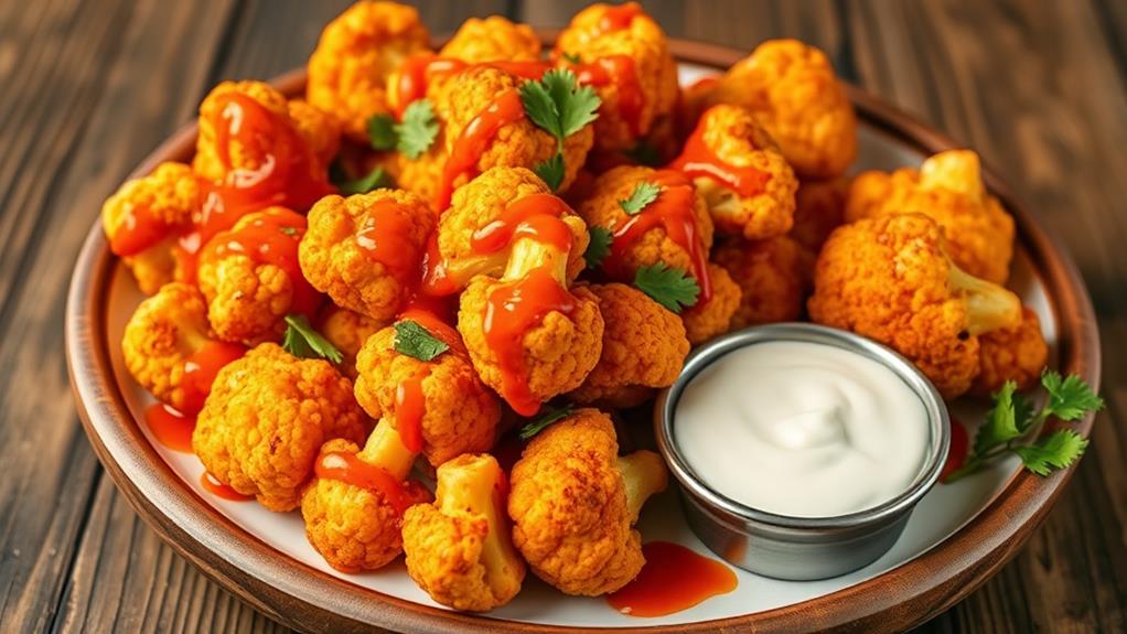 keto buffalo cauliflower bites
