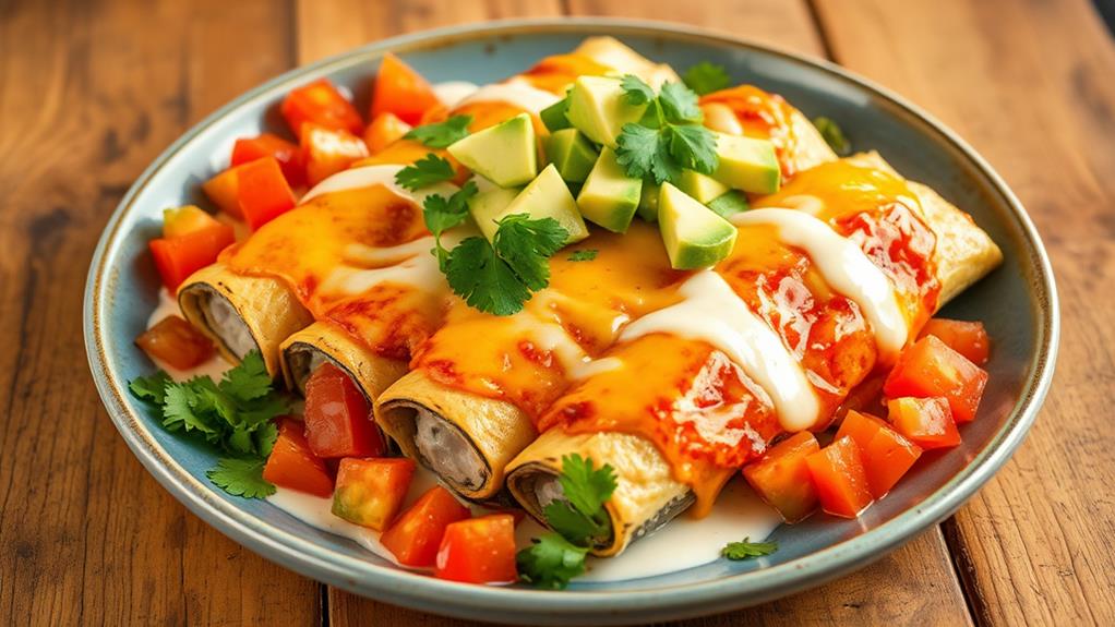 keto chicken zucchini enchiladas