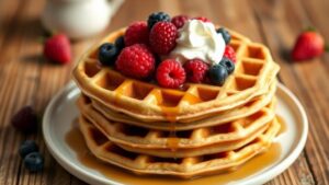 keto friendly almond flour waffles