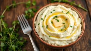keto friendly cauliflower mashed potatoes