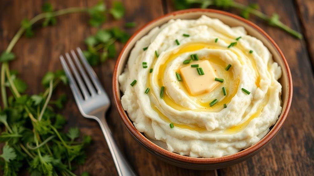 keto friendly cauliflower mashed potatoes