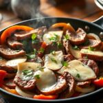 keto friendly cheesesteak skillet recipe