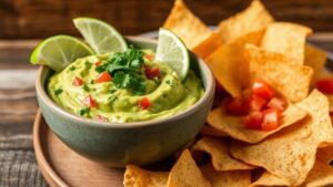 keto friendly guacamole and low carb chips