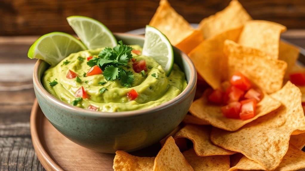 keto friendly guacamole and low carb chips