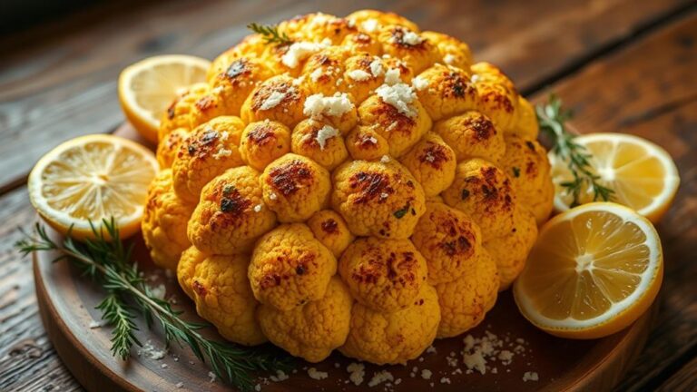 lemon parmesan roasted keto cauliflower