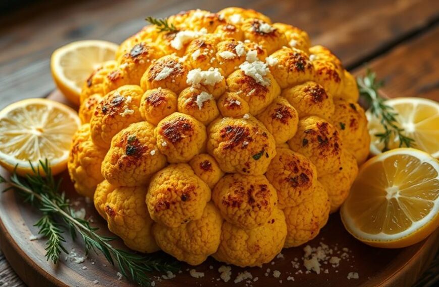 lemon parmesan roasted keto cauliflower