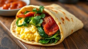 low carb breakfast burrito