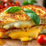 low carb cauliflower grilled cheese