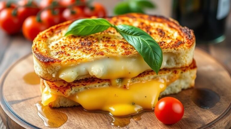 low carb cauliflower grilled cheese