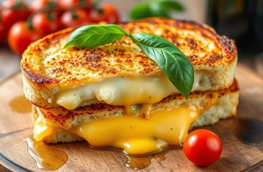 low carb cauliflower grilled cheese