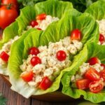 low carb chicken salad lettuce wraps