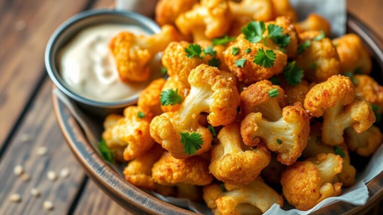 low carb keto friendly cauliflower snack