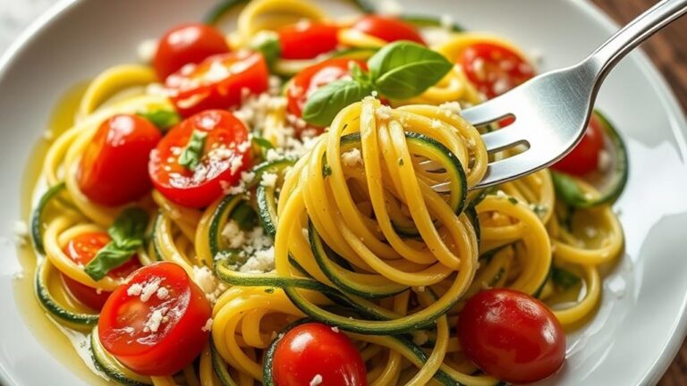 low carb zucchini pasta substitute