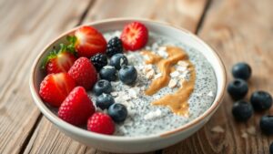 nutritious low carb chia seed dessert