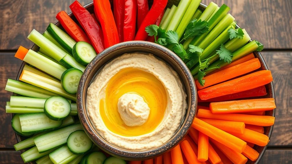 reduced carbohydrate creamy chickpea spread