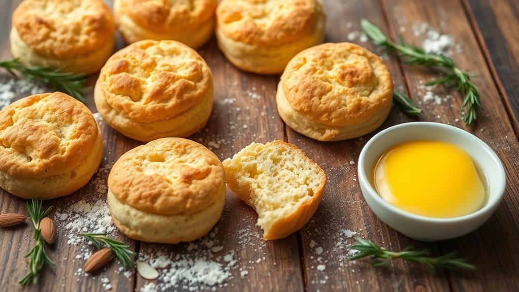 savory low carb almond flour biscuits
