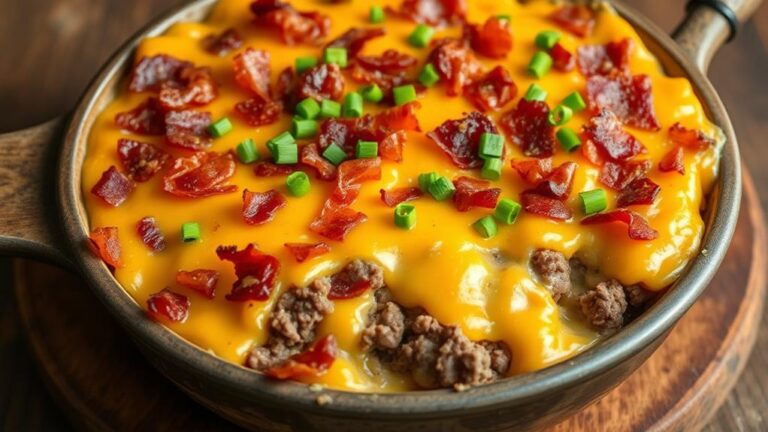 savory low carb cheesy bacon infused