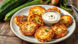 vegetable based keto friendly pancake like dish