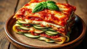 vegetable based low carb zucchini based lasagna recipe
